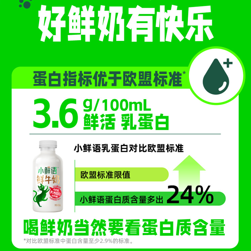 详情领优惠|每日鲜语鲜牛奶450ml+185ml*9瓶6种鲜活营养高钙新鲜