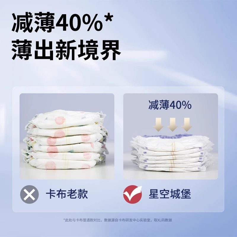 卡布星空城堡超薄柔软透气拉拉纸尿裤婴儿尿不湿舒适防漏干爽,淘宝优惠券,粉丝福利购,淘宝优惠卷