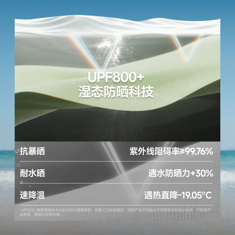蕉下男士户外防晒涉水衬衫UD015短裤涉水沙滩海边游泳冲浪速干