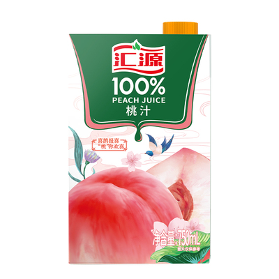 汇源100%桃汁750ml