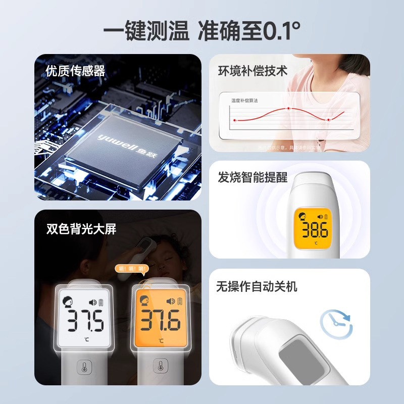 鱼跃家用红外体温枪医用精准测温枪婴儿儿童YHW-1体温计,淘宝优惠券,粉丝福利购,淘宝优惠卷