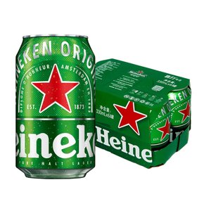 喜力【Heineken】经典拉罐啤酒330ml*6听/组