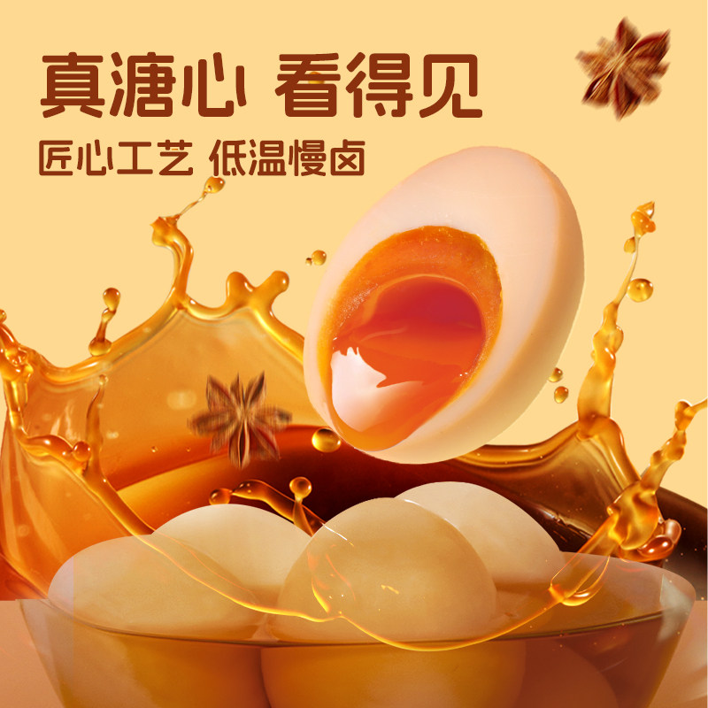 杨生记卤香溏心蛋240g40g*6枚无抗富硒营养卤鸡蛋糖心早餐零食,淘宝优惠券,粉丝福利购,淘宝优惠卷