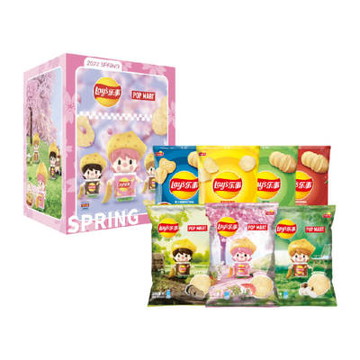 买返5元!乐事泡泡玛特小甜豆薯片礼盒460g