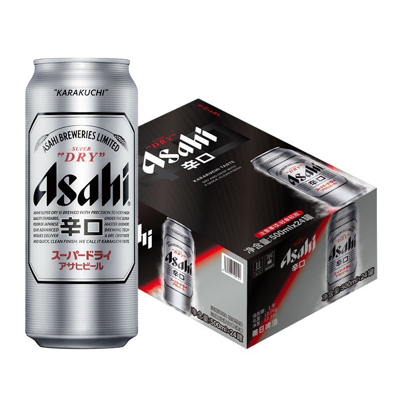 asahi /朝日超爽系列500mlx24啤酒 天猫超市啤酒