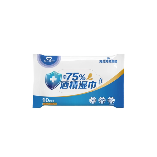 海氏海诺75%酒精消毒湿巾皮肤清洁卫生杀菌小包便携装棉片湿纸巾 - 图3