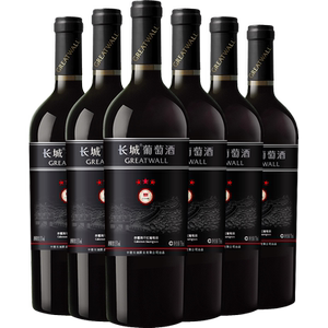Greatwall/长城干红葡萄酒红酒三星赤霞珠瓶整箱装婚宴请客送礼