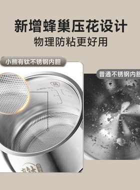 小熊316L不锈钢迷你电饭煲