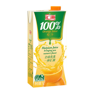 汇源100%橙汁礼盒1000ml/盒新鲜浓缩橙汁果汁饮品饮料汇源果汁