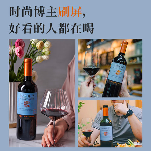 干露侯爵大都会赤霞珠干红葡萄酒智利原瓶进口红酒送礼 - 图2