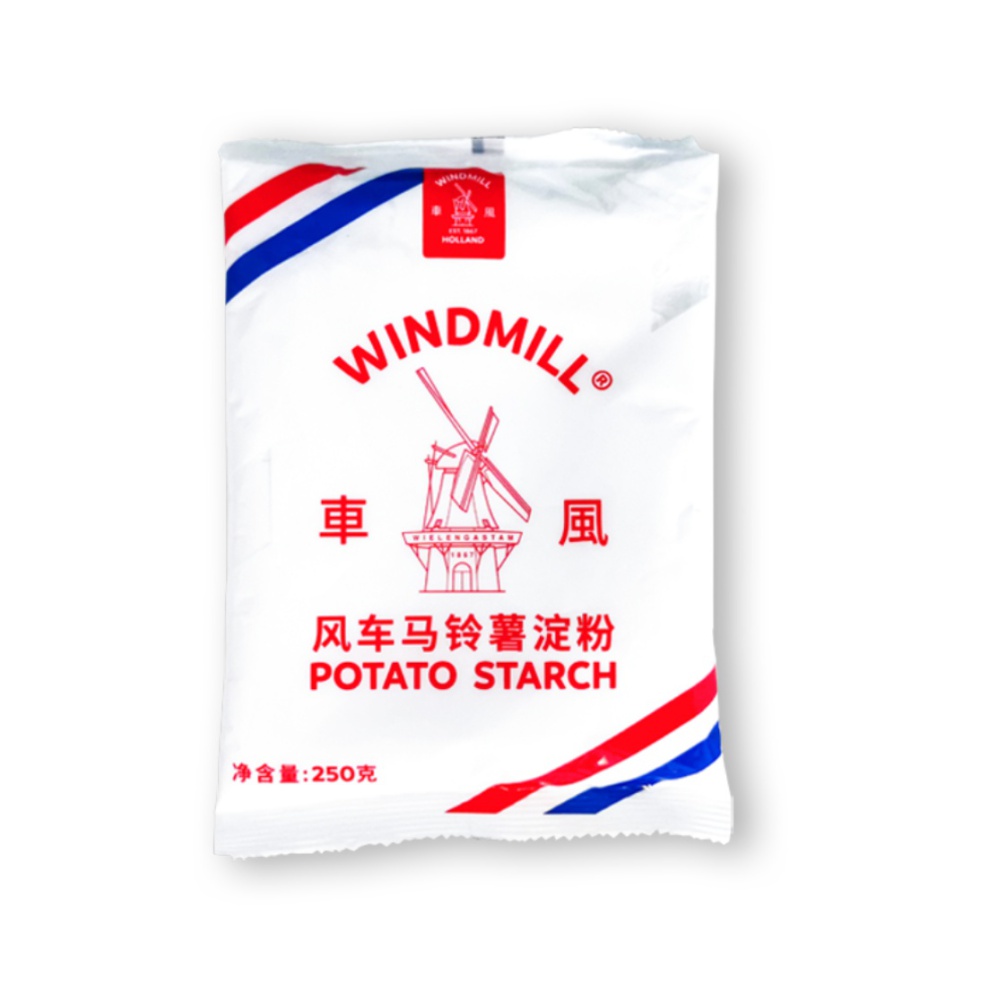 荷兰进口风车WINDMILL生粉马铃薯淀粉250g超级生粉太白粉土豆粉 - 图0