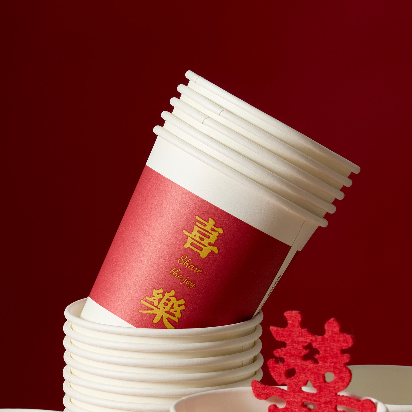 Siyue thickened leak-proof disposable paper cups are comfortable to hold
