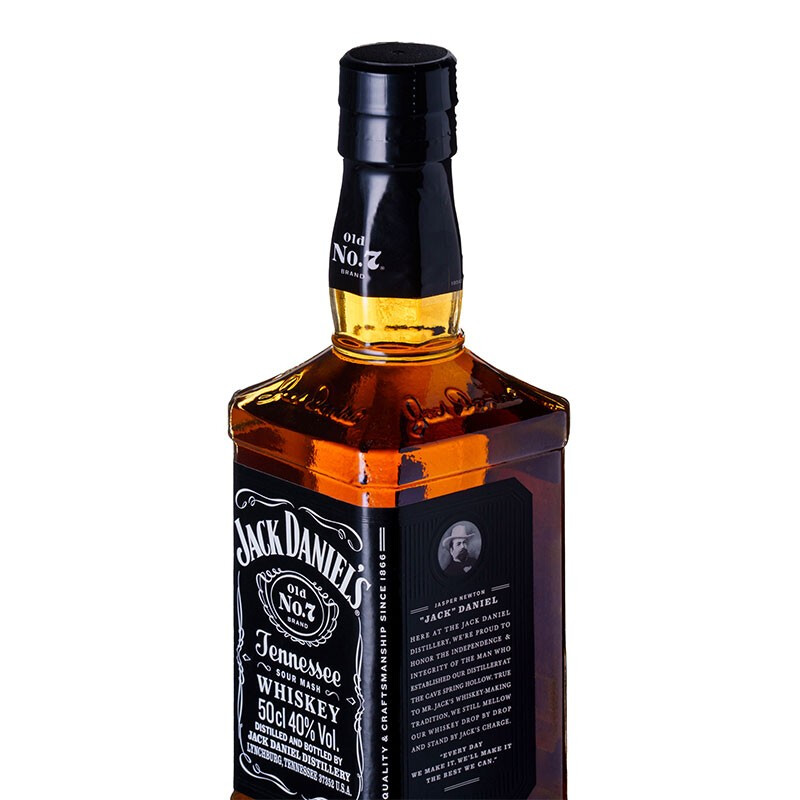 Jack Daniel's杰克丹尼威士忌500ml洋酒调酒配冰红茶可乐桶枫木味 - 图1