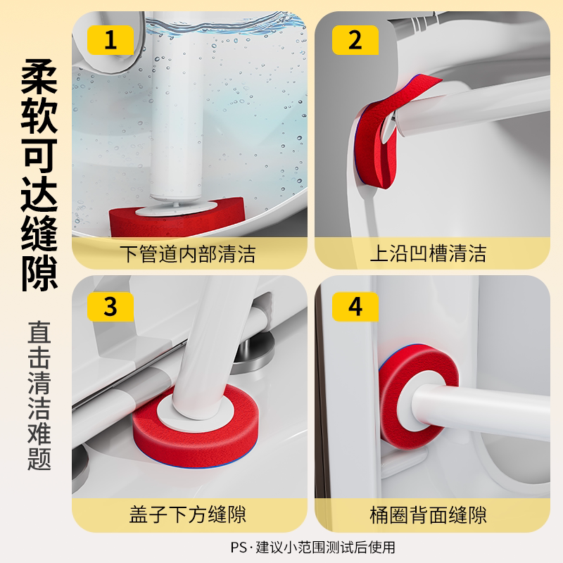 Best Helper Disposable Toilet Brush Replacement Head Easy to Clean