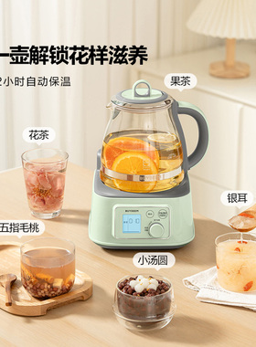 北鼎新品全玻璃养生壶炖煮一体