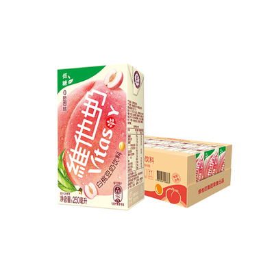 维他奶白桃豆奶饮料优质植物蛋白