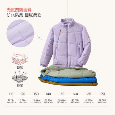 Q21秋冬纯色休闲保暖夹棉外套