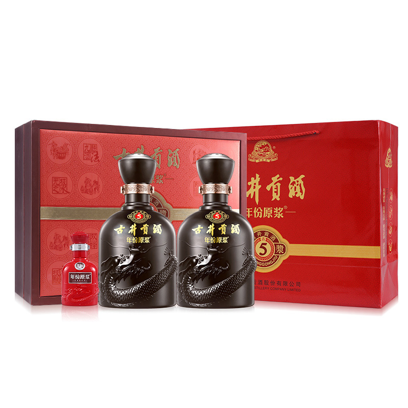 古井贡酒古5-50度礼盒500ml*2瓶 - 图3