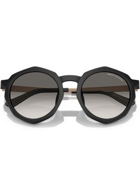 阿玛尼女出街个性不规则太阳眼镜