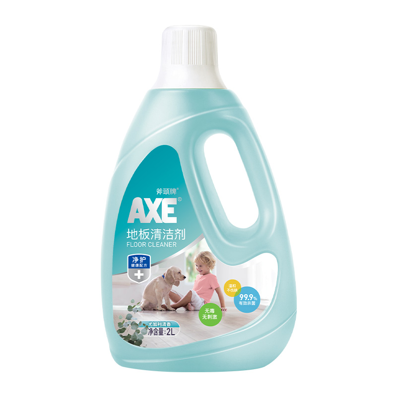 AXE/斧头牌地板清洁剂尤加利清香2L/瓶瓷砖木板大理石速干光亮 - 图3