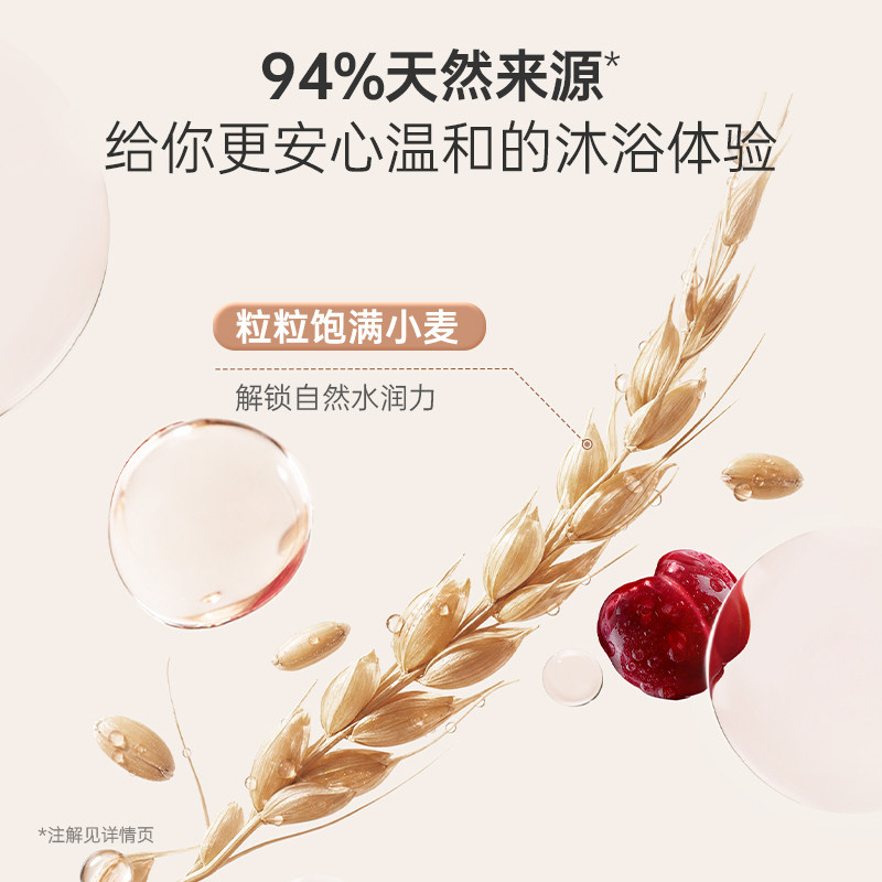 袋鼠妈妈小麦沐浴露500ml*2