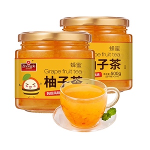 众德蜂蜜柚子果茶冲饮水果1L