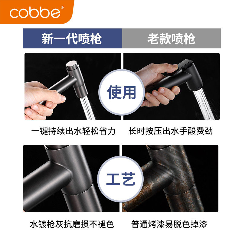 卡贝枪灰马桶冲洗喷枪水龙头伴侣卫生间角阀水枪厕所增压冲洗,淘宝优惠券,粉丝福利购,淘宝优惠卷