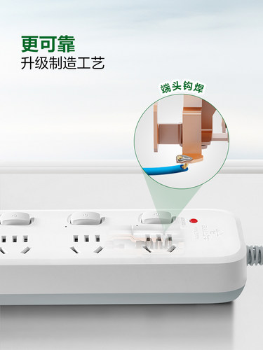 公牛插座usb插排插线板拖线板插板带线家用多功能正品宿舍插排 - 图3