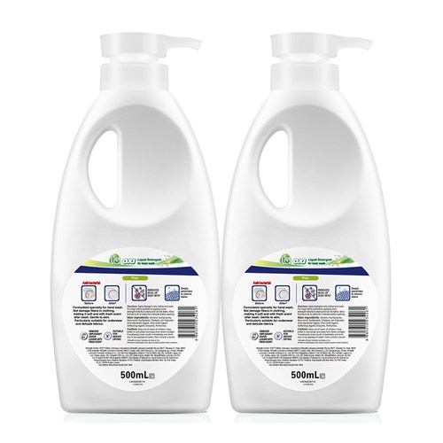 威露士la有氧洗手洗专用洗衣液内衣内裤清洗液洁净（500ml*2瓶） - 图3