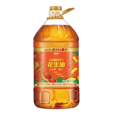 金龙鱼不油腻花生油5.436L×1桶