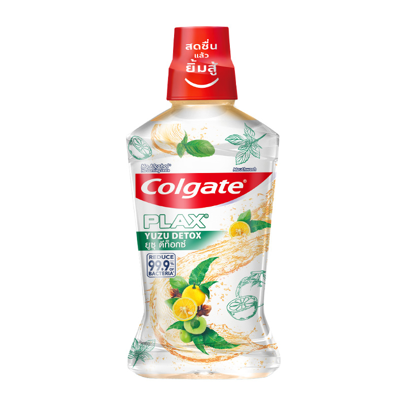 【孙颖莎推荐】高露洁清爽柚子味漱口水清新0酒精500ml*1瓶除口臭 - 图0