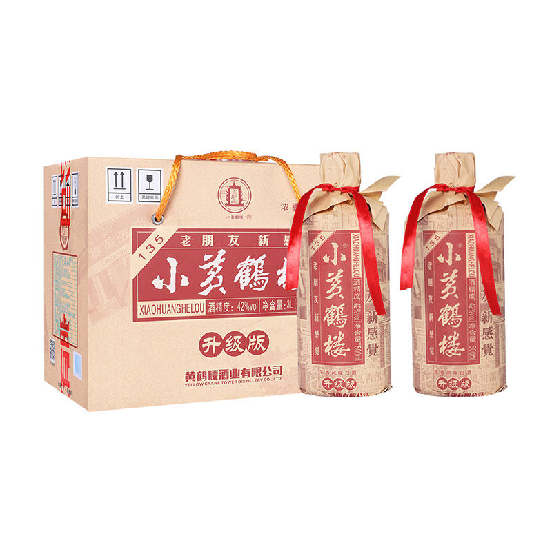 小黄鹤楼135酒500ml*6瓶42度浓香风味白酒整箱
