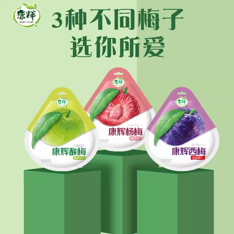 （包邮）康辉杨梅蜜饯果干60g/袋休闲零食办公室分享国货品牌 - 图0