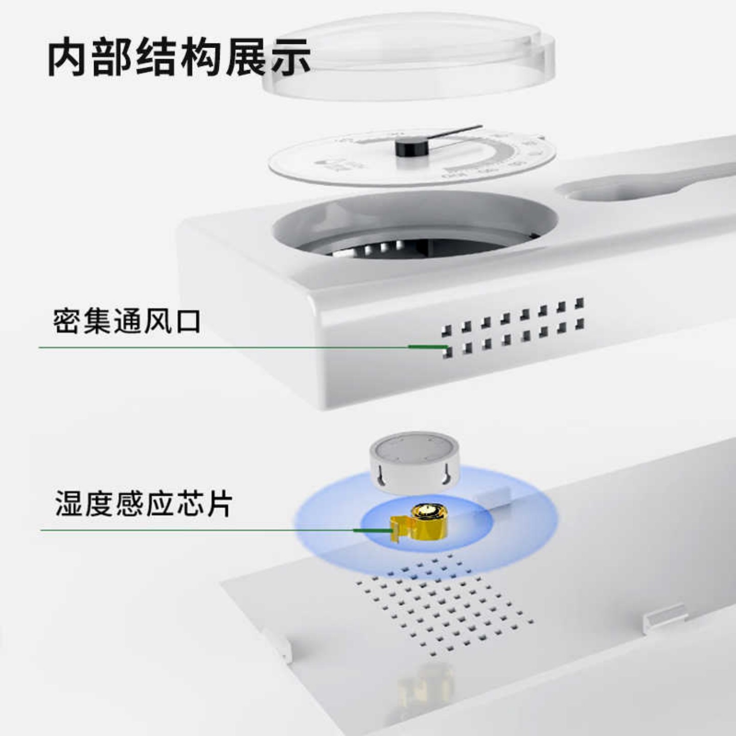 得力温湿度计家用室内电子温度计药店婴儿房温湿度表高精准壁挂式 - 图2