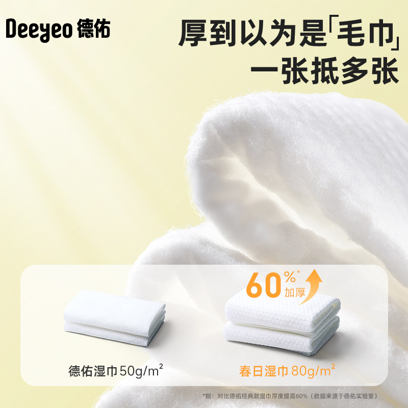 【季节款】德佑婴儿湿巾新生儿宝宝手口屁专用清洁限定款湿纸巾,淘宝优惠券,粉丝福利购,淘宝优惠卷