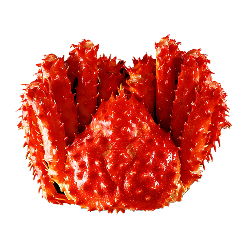 新鲜帝王蟹熟冻智利进口特大鲜活大螃蟹冰鲜皇帝蟹帝皇蟹礼盒送礼