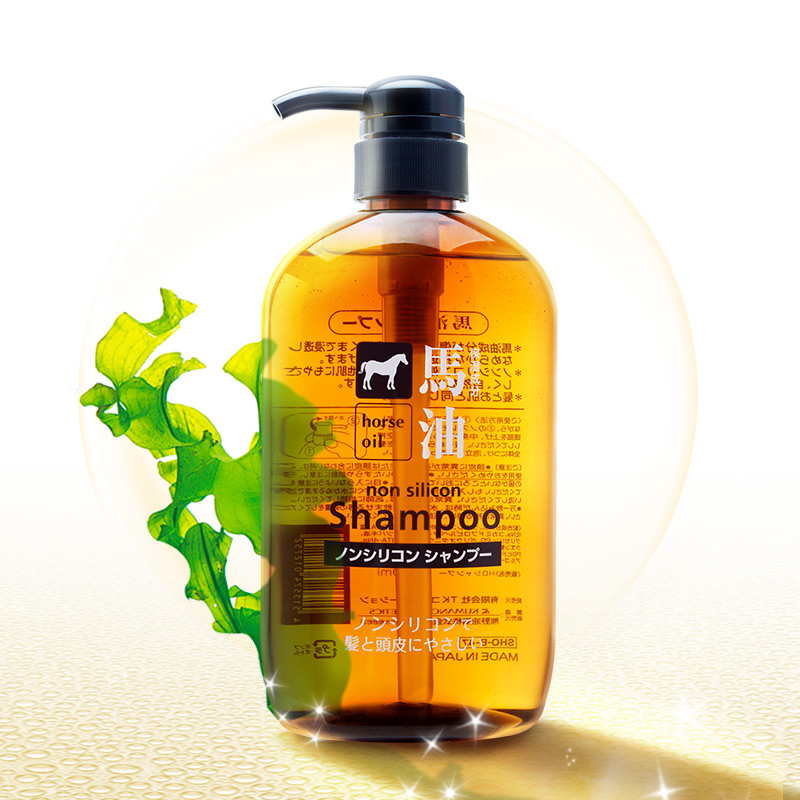 日本进口熊野油脂无硅油马油洗发水 天猫超市洗发水