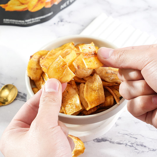 Dougicao imported caramel flavored banana chips