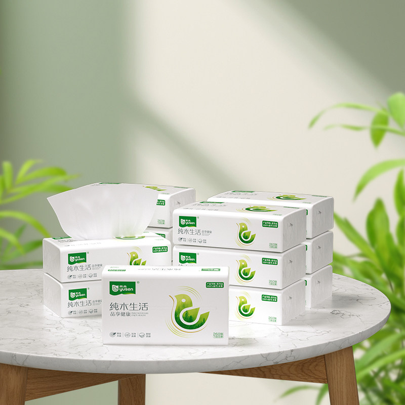 【顺丰包邮】雨森纯木生活抽纸纸巾100原生木浆5层加厚12包,淘宝优惠券,粉丝福利购,淘宝优惠卷