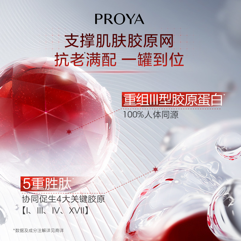 珀莱雅红宝石面霜保湿乳液面霜双环肽胜肽抗皱淡纹提升轮廓3.0