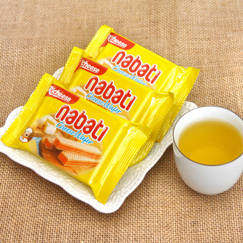 【进口】印尼丽芝士nabati奶酪味威化饼干500g*1袋休闲零食大礼包 - 图2