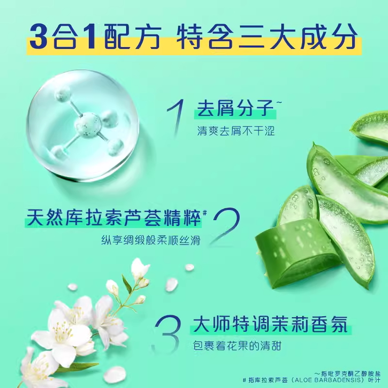 飘柔滋润去屑止痒洗发水露500g*2 柔顺洗发水 男女官方正品 - 图3