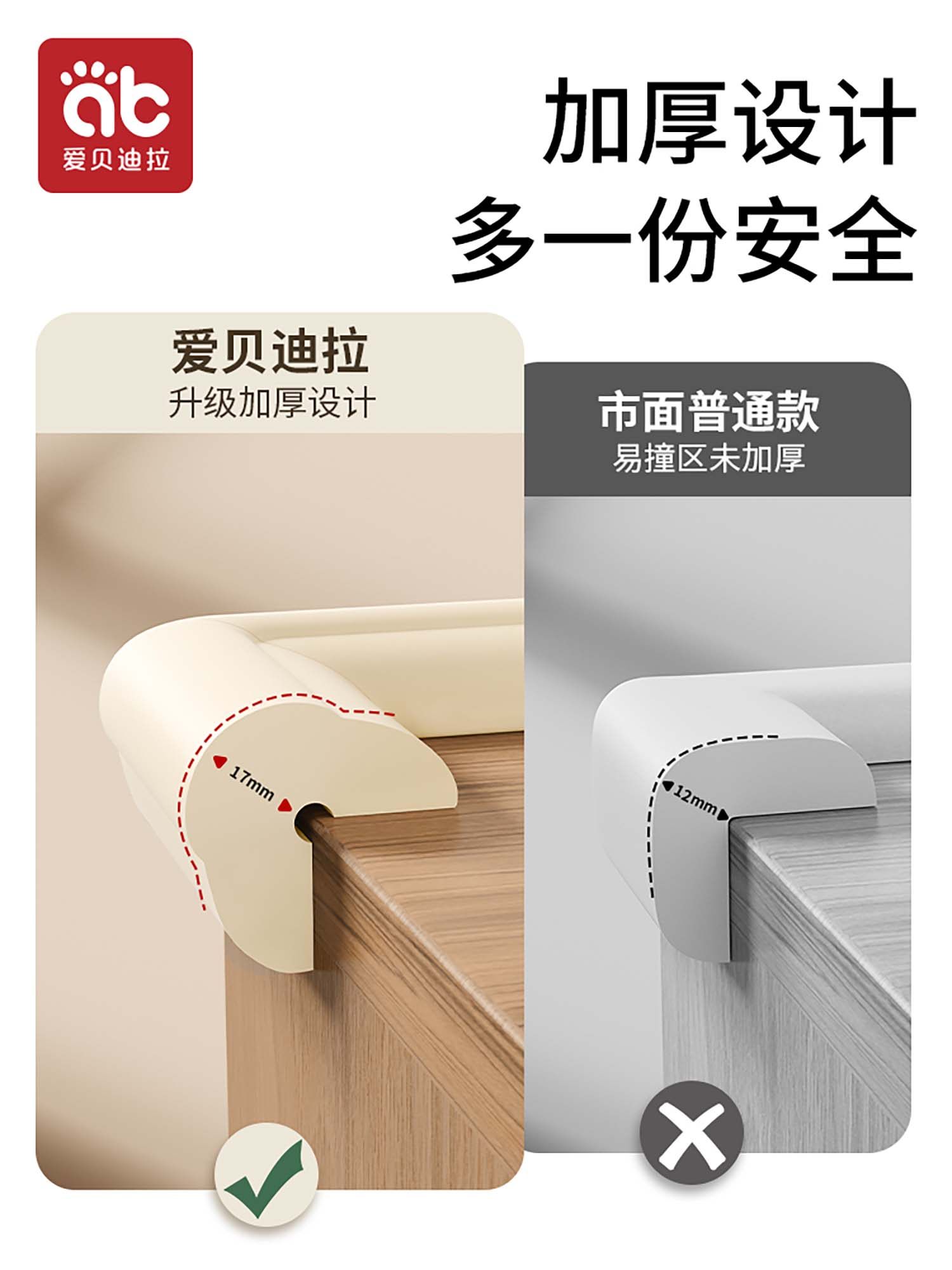 桌子桌角防撞护角防撞条防磕碰安全包边软床角贴婴儿童直角保护套,淘宝优惠券,粉丝福利购,淘宝优惠卷