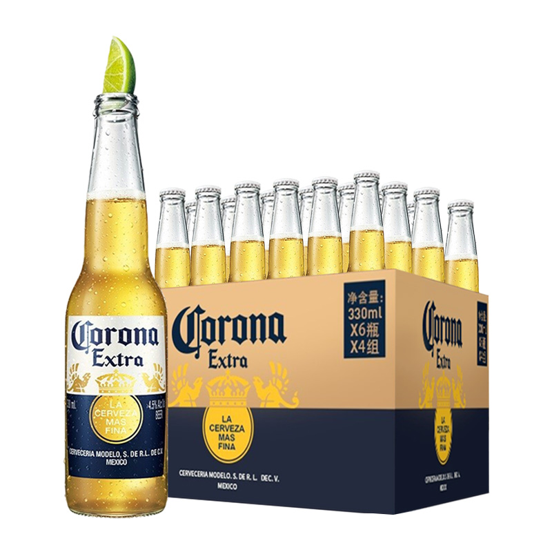 Corona/科罗娜啤酒墨西哥风味330ml*24瓶 - 图0