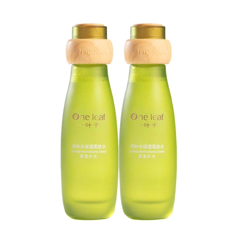 天猫超市一叶子鲜补水保湿柔肤水120ml*2补水爽肤水化妆水滋润正品0