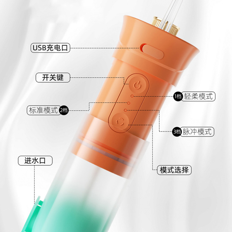 倍想电动冲牙器便携式洗牙器家用正畸专用牙齿缝隙牙结石清洁口腔 - 图2