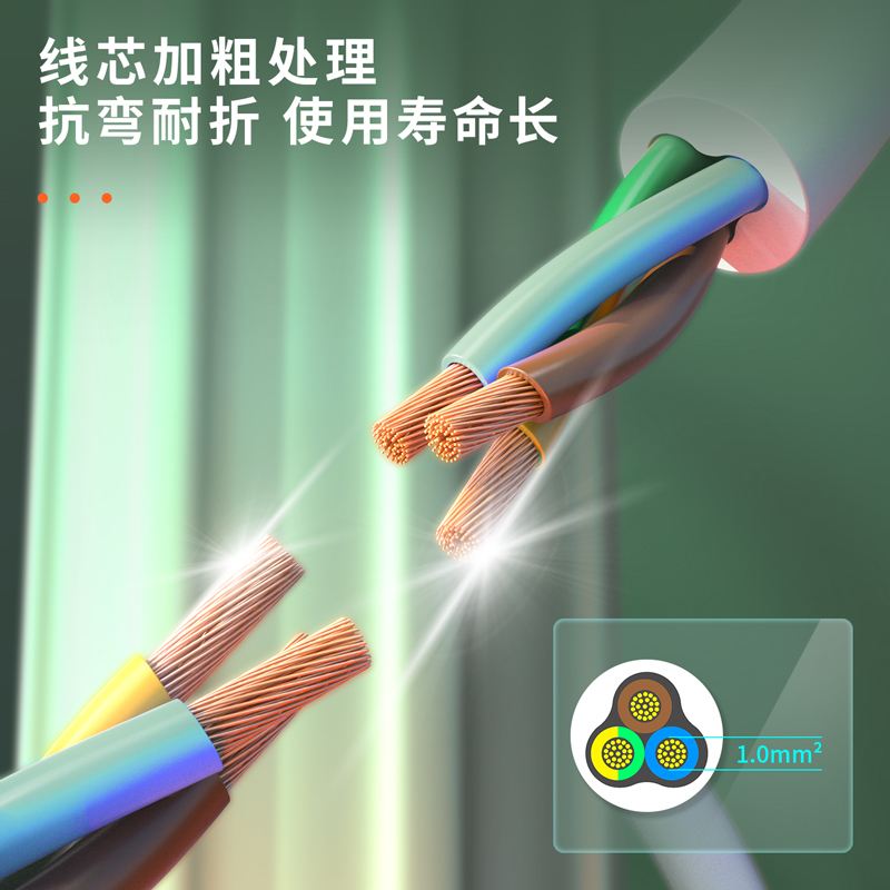 包郵得力插座USB插排插面板插線板多孔延長線多插位拖線板轉接器_天貓超市_電子/電工