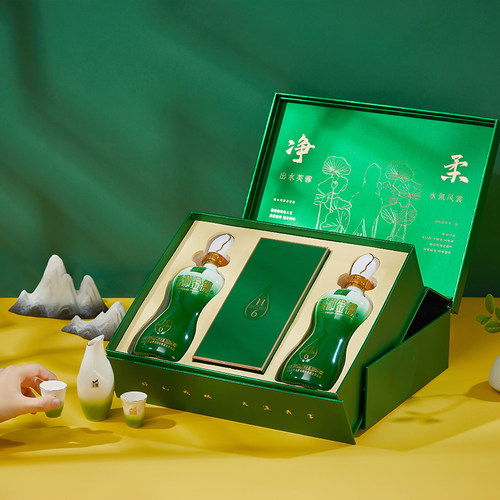 金徽 柔和金徽H6 46度500ml**2瓶礼盒装 浓香型白酒 节日宴请送礼 - 图3