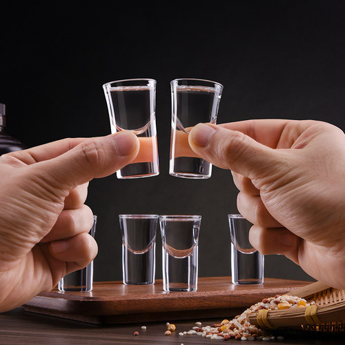 Cliton子弹白酒杯厚实杯底圆润杯口6只装15ml容量刚刚好 - 图3
