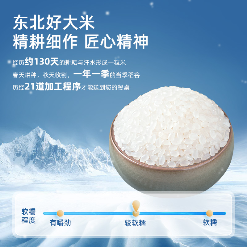 当季新米 十月稻田寒地之最香稻王贡米5kg东北大米10斤寿司米粳米多图3